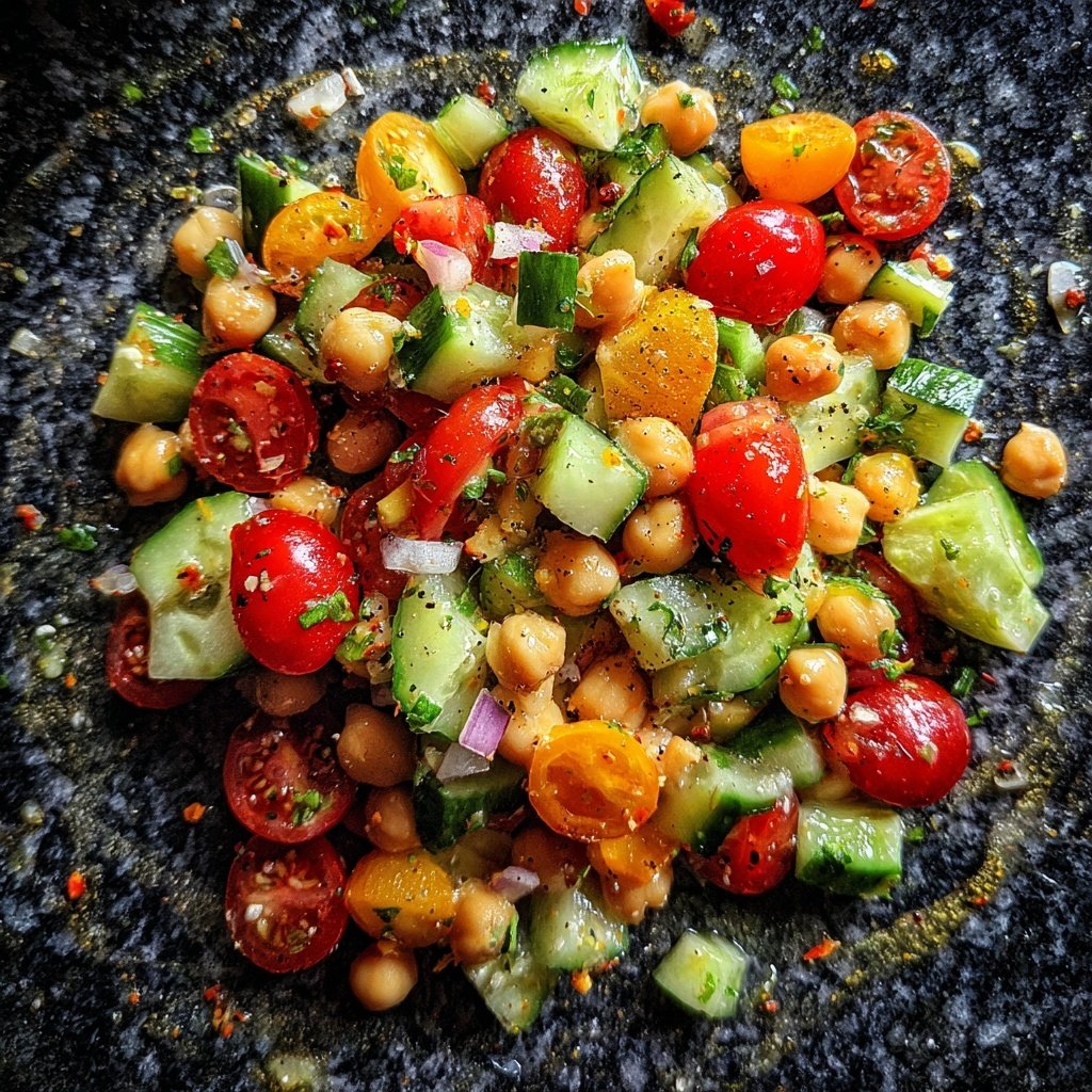 Salat Zum Grillen Mit Kichererbsen