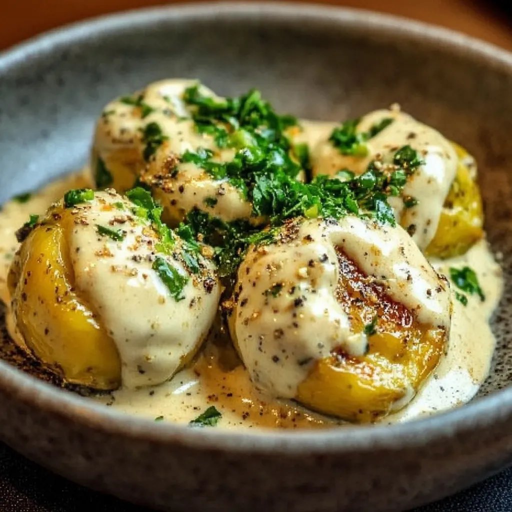 Rosenkohl in Frischkäse-Senf-Sauce