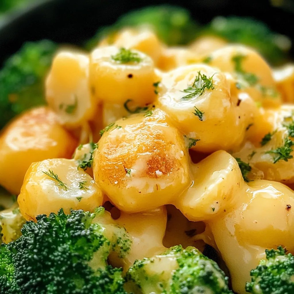 Cremiger Brokkoli und Kartoffeln