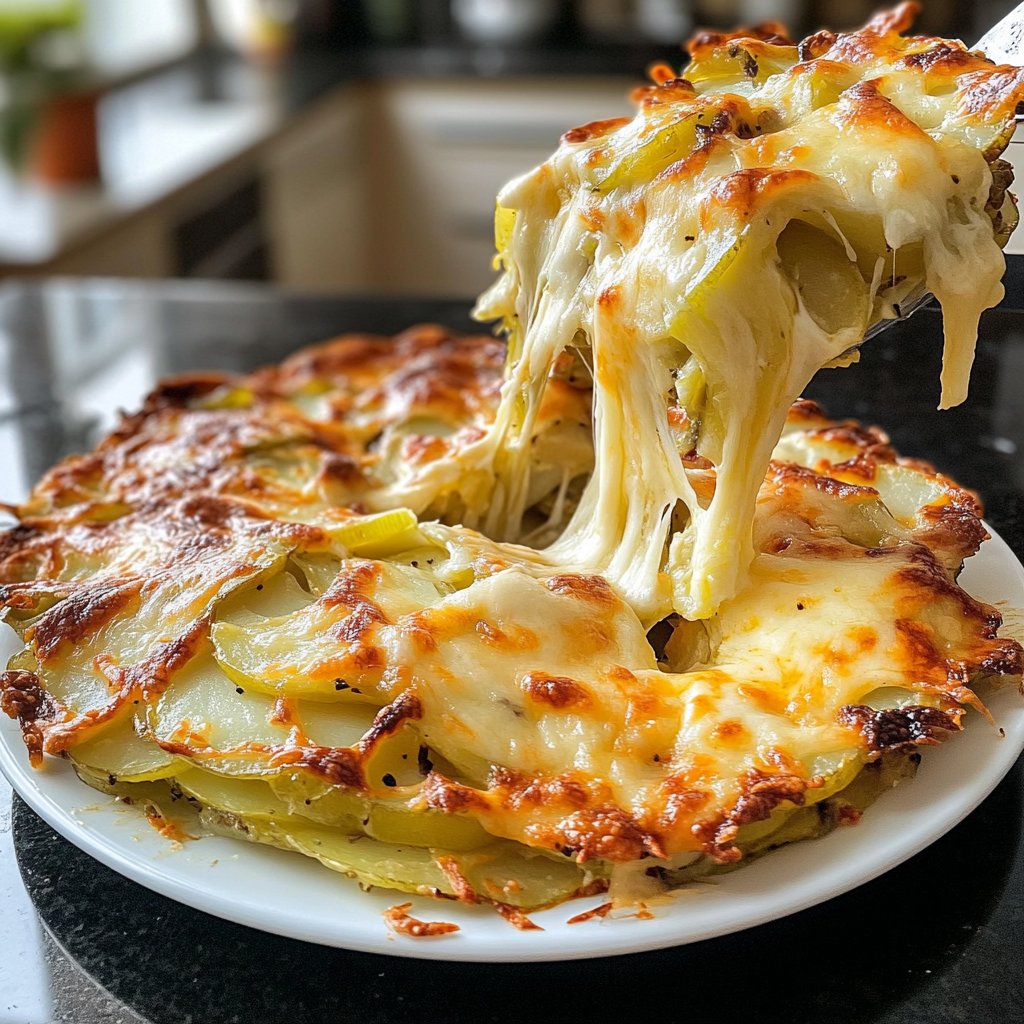 Kartoffelauflauf mit Lauch