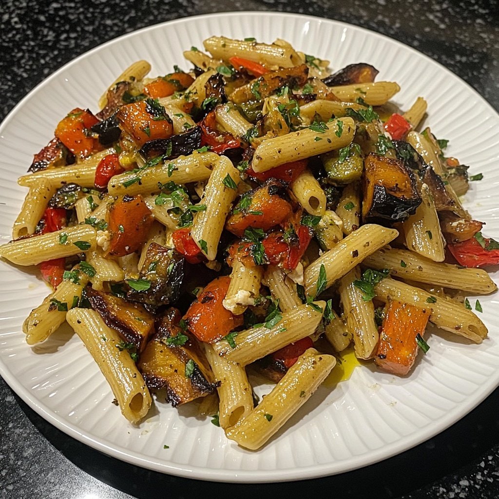 Penne mit Ofengemüse