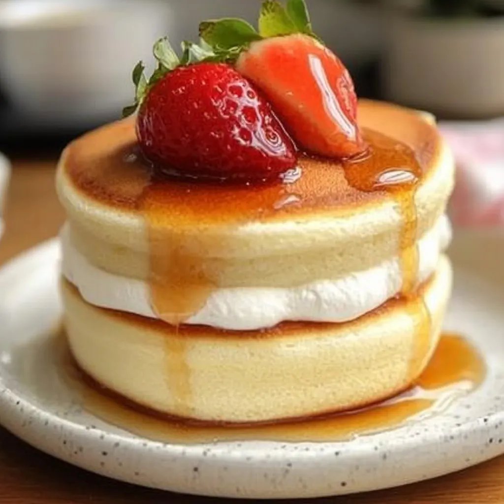 Fluffy Japanese Soufflé Pancakes