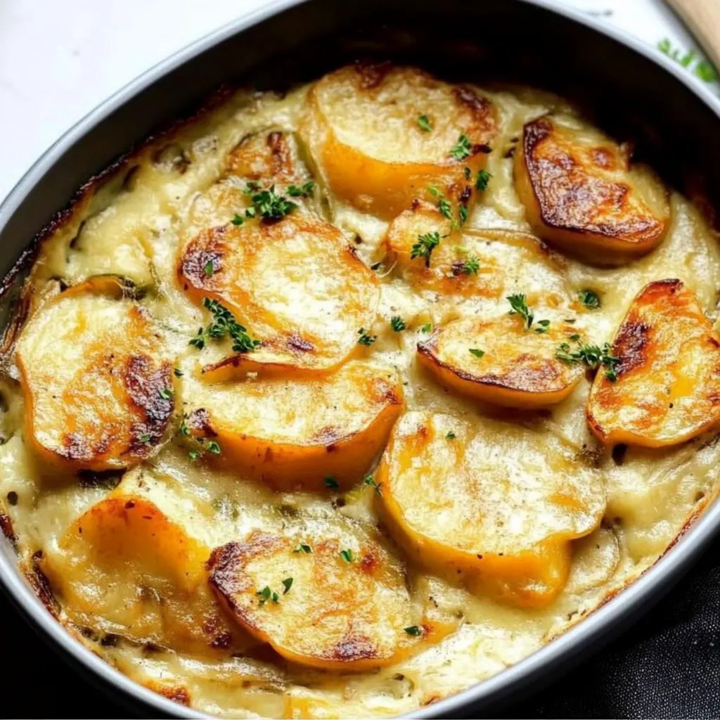 Kartoffel-Kürbis-Gratin