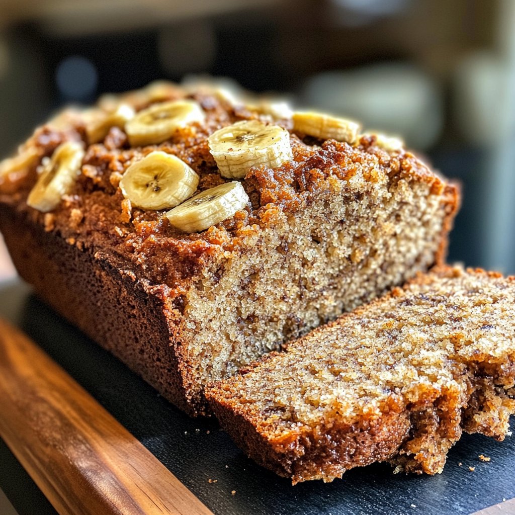 Bananenbrot aus reifen Bananen