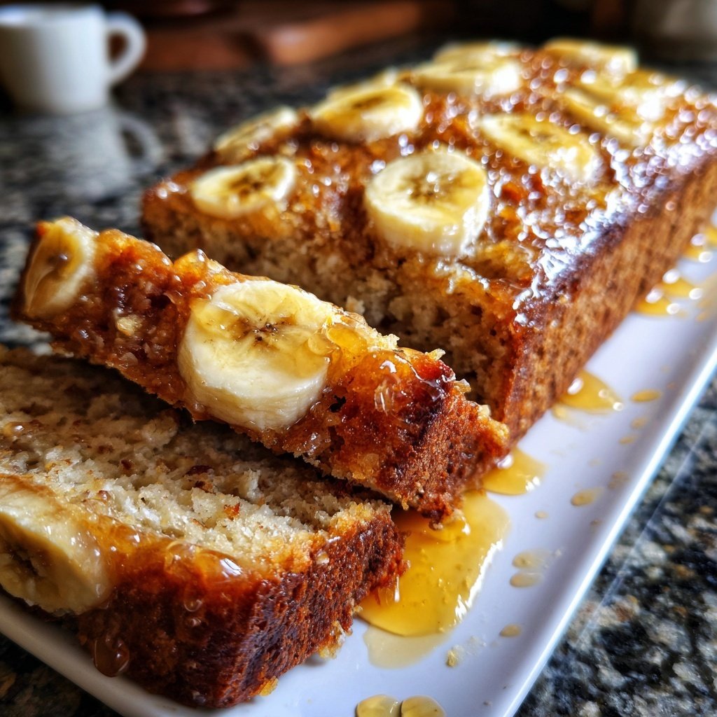 Bananenkuchen mit Hafermehl und Honig