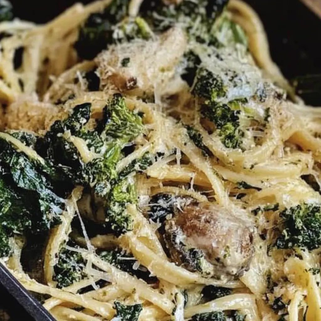 Cremiger Grünkohl-Feta-Auflauf mit Pasta