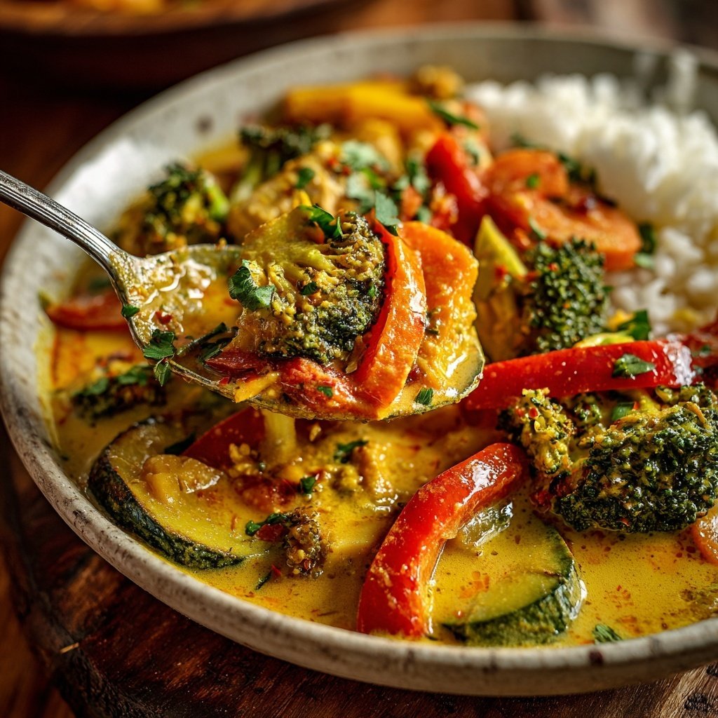 Vegetarisches Thai-Curry mit Gemüse