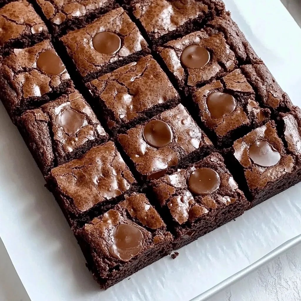 Klebrige, schokoladige Brownies