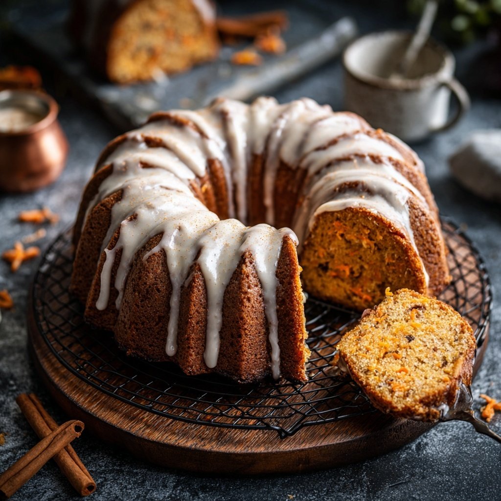 Karottenkuchen Mit Zimt Glasur