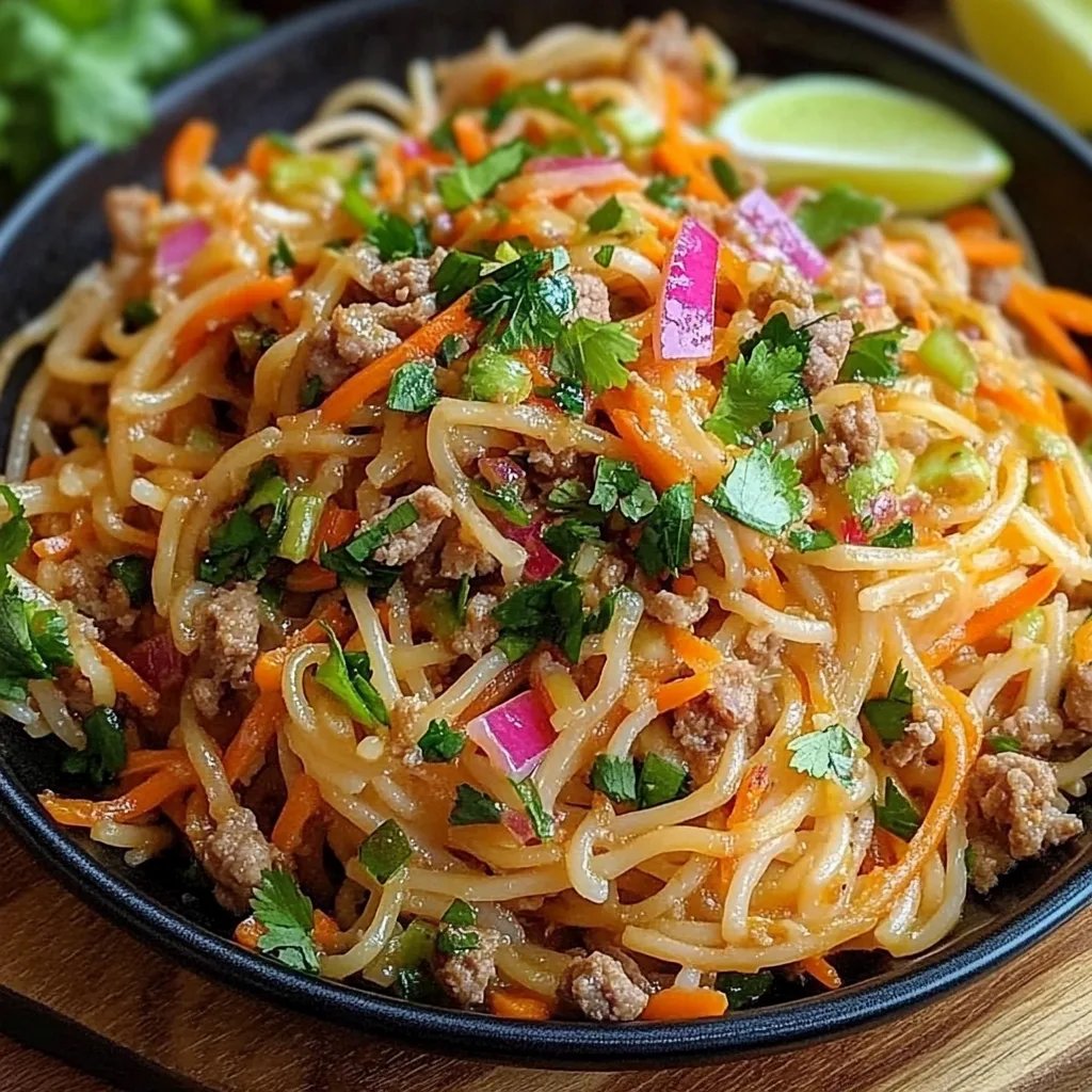 Limetten-Crunch-Nudelsalat