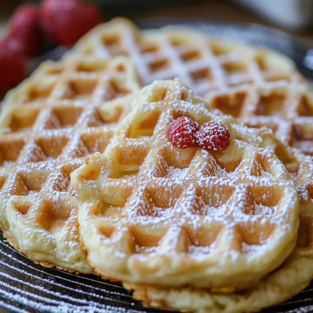 Fluffiges Waffelteig