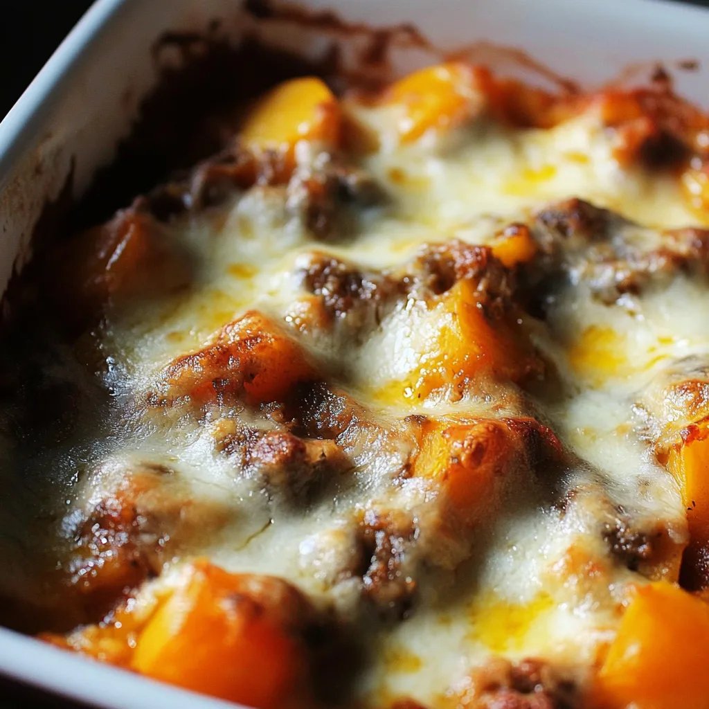 Kürbis-Hackfleisch-Auflauf