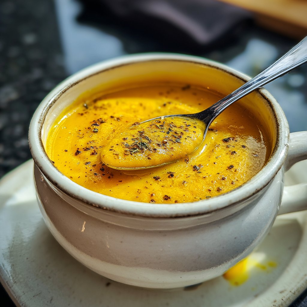 Kürbissuppe mit Muskat